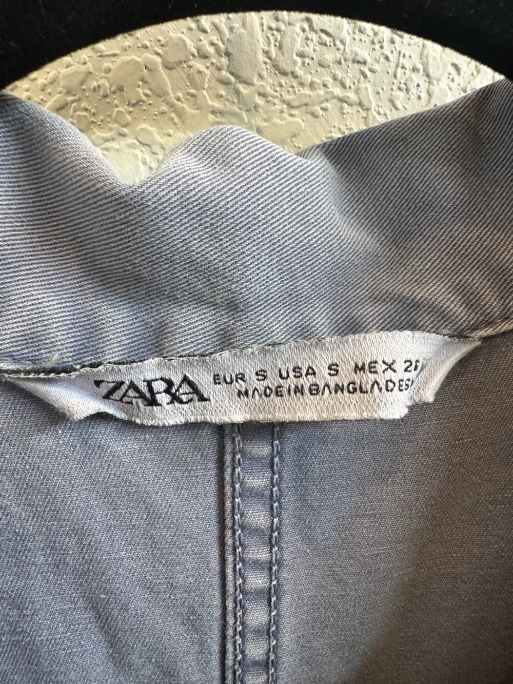Zara, Pants Jumpsuit, Workwear, Small, Lightblue - Picture 2 of 9